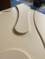 Frézovaný 3D obklad steny