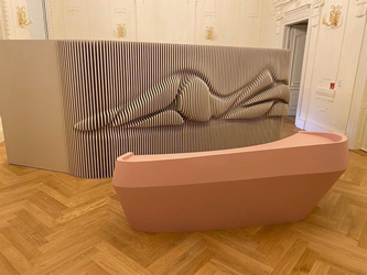 CNC frézovaná 3D stena